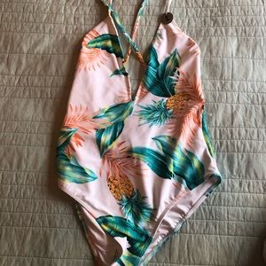 🍍Brand New Pineapple one piece swimsuit small